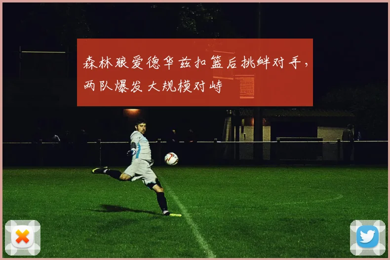 森林狼爱德华兹扣篮后挑衅对手,两队爆发大规模对峙